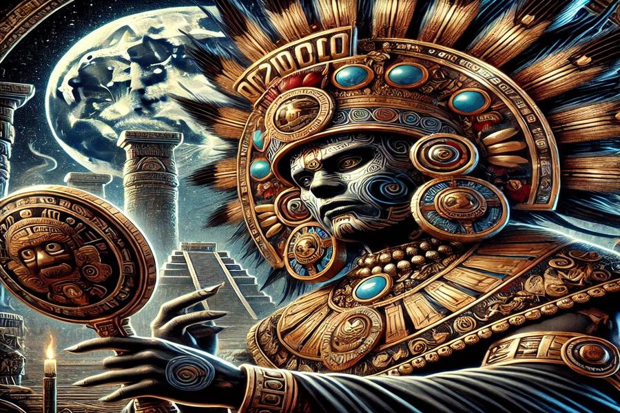 Tezcatlipoca Aztec God Artistic impression