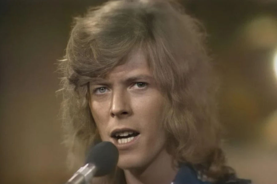 David Bowie performing in 1969